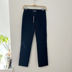 NEW Nic + Zoe Dark Blue Wonderstretch Straight Leg Pants Size 00